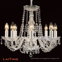 Lustre de cristal tradicional candelabro de vela ao ar livre